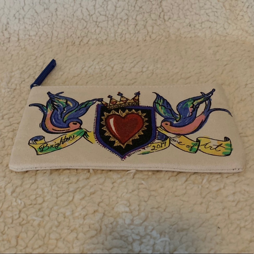 Brighton 2019 Canvas Bird Zip Pouch
